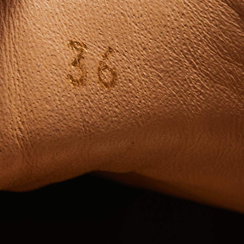 Christian Louboutin Black Croc Embossed Vierissima Low Top Sneakers Size 36 4