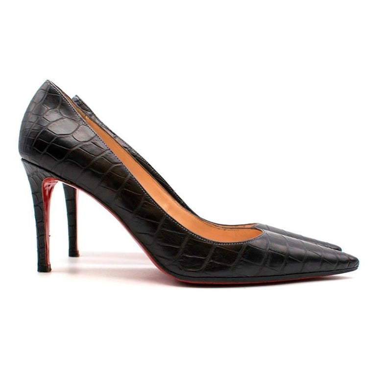christian louboutin crocodile sneakers
