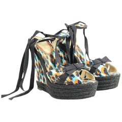 Christian Louboutin Black Espadrille 59cla812 Wedges