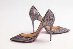 Christian Louboutin talons Iriza noirs pailletés (EU 39)