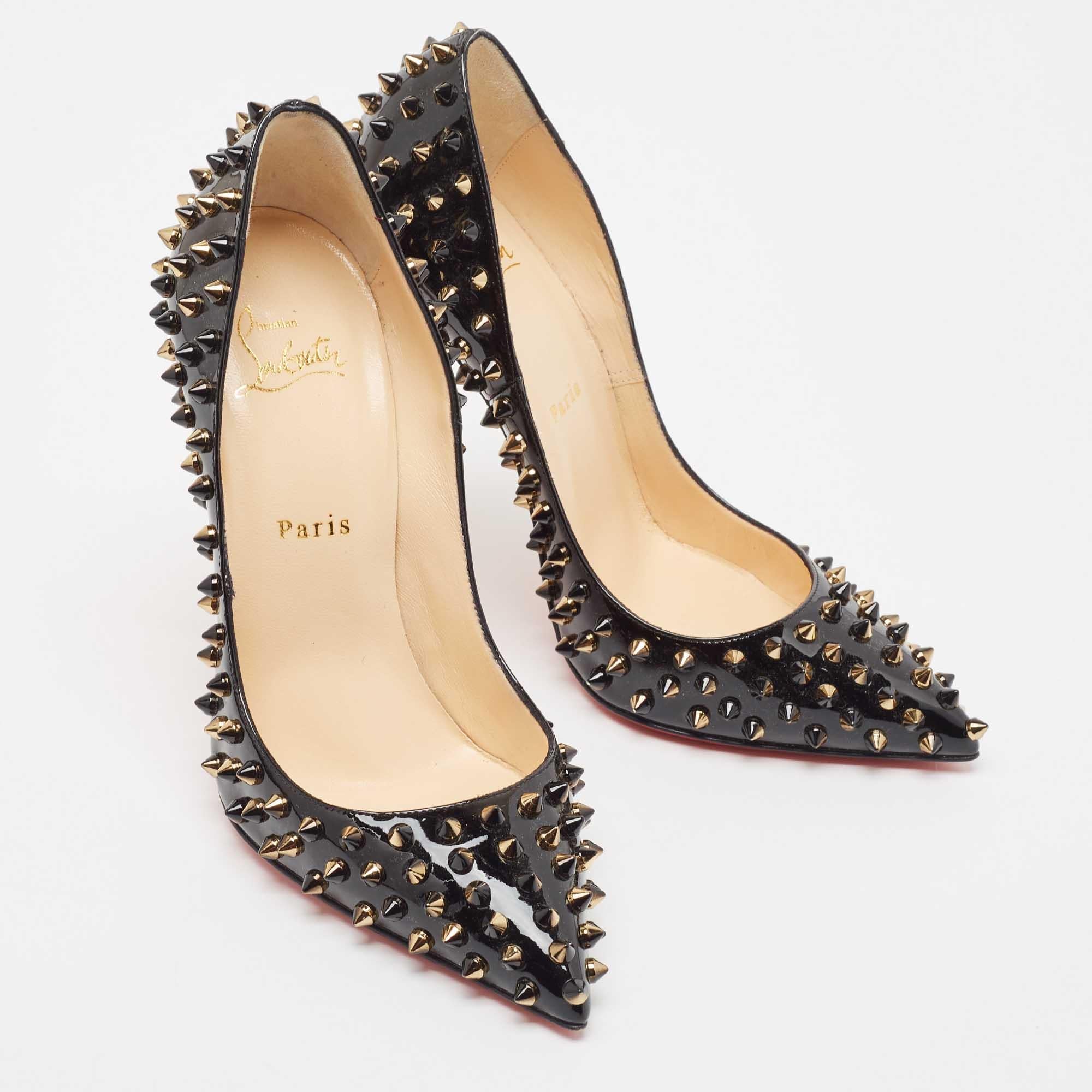 Make a chic style statement with these Christian Louboutin pumps. They showcase sturdy heels and durable soles, perfect for your fashionable outings!


