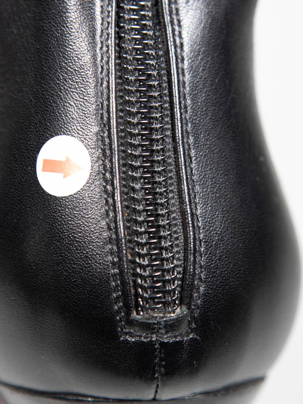 Christian Louboutin Black High Heel Leather Boots Size IT 38.5 For Sale 2