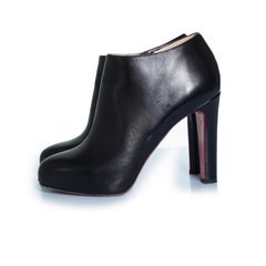 Christian Louboutin, black leather ankle boots