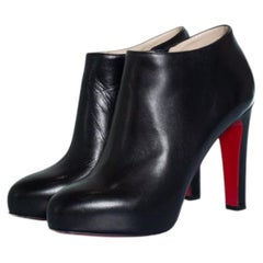 Christian Louboutin, black leather ankle boots