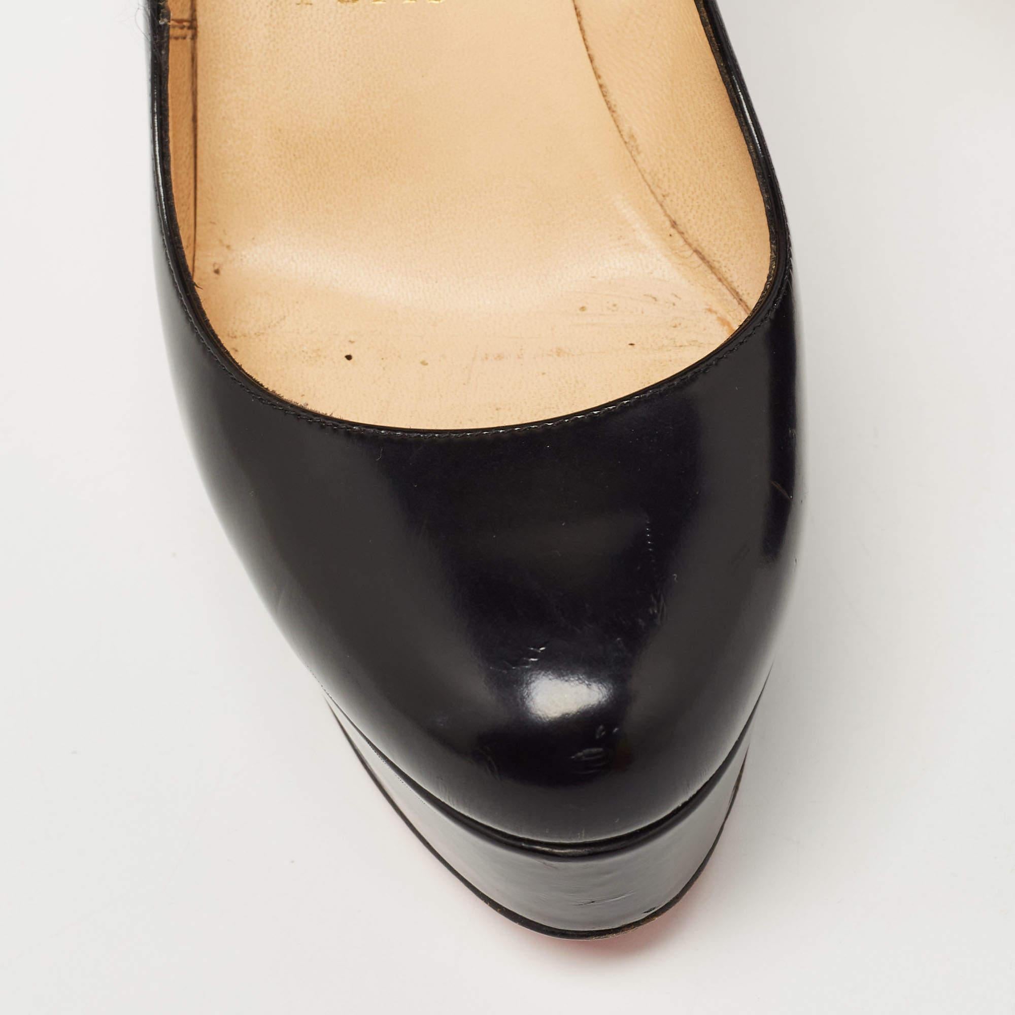 Christian Louboutin Black Leather Bianca Pumps Size 36 For Sale 1