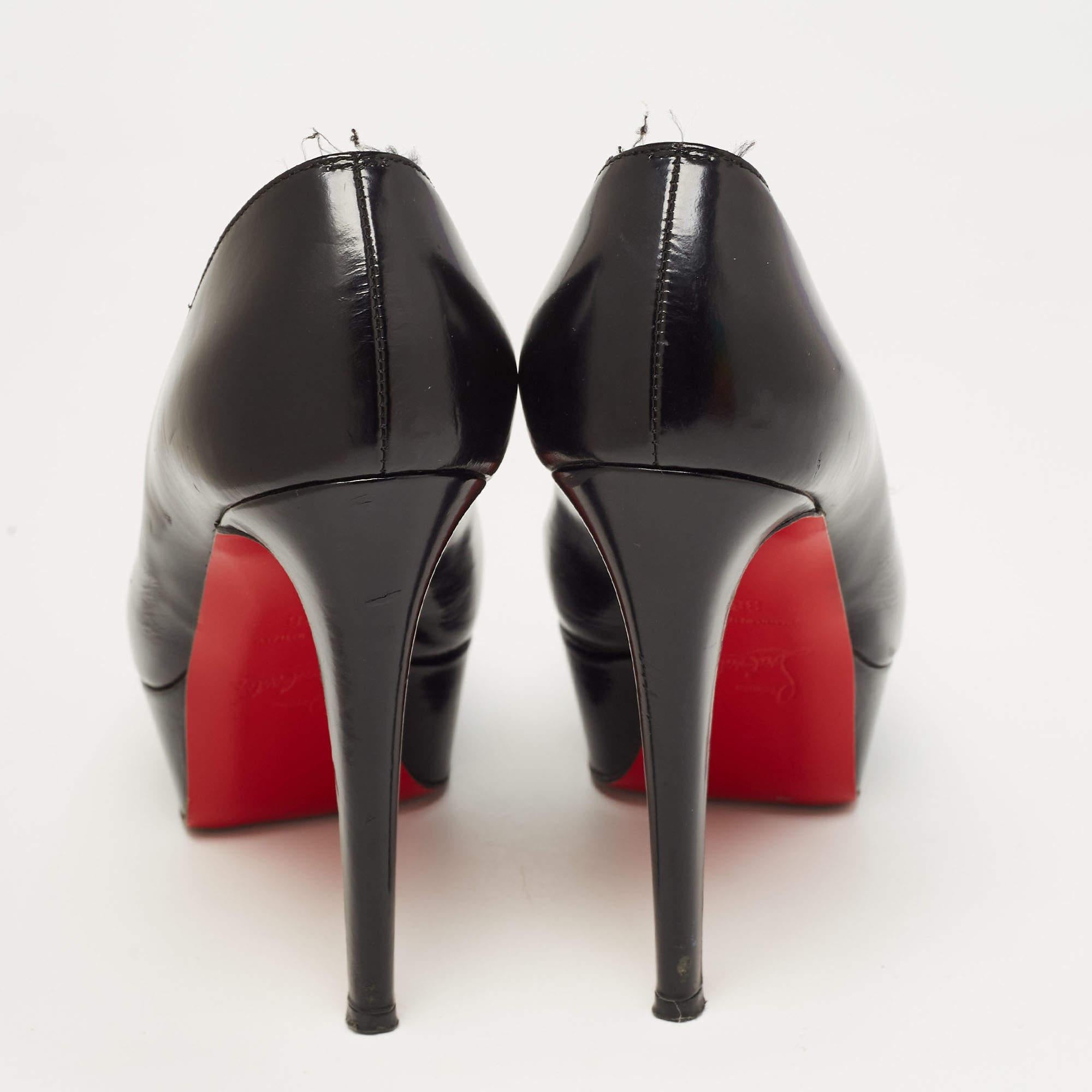 Christian Louboutin Black Leather Bianca Pumps Size 36 For Sale 3