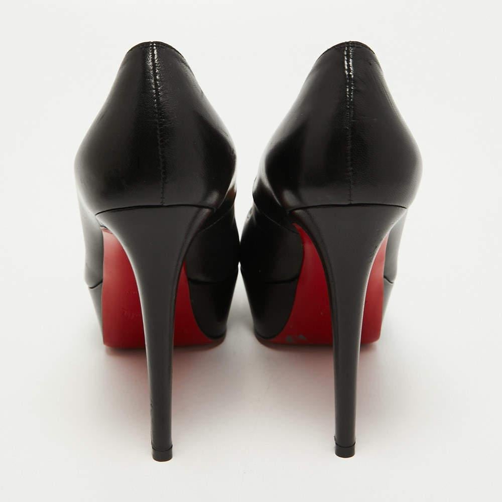 Christian Louboutin Black Leather Bianca Pumps Size 37 For Sale 3