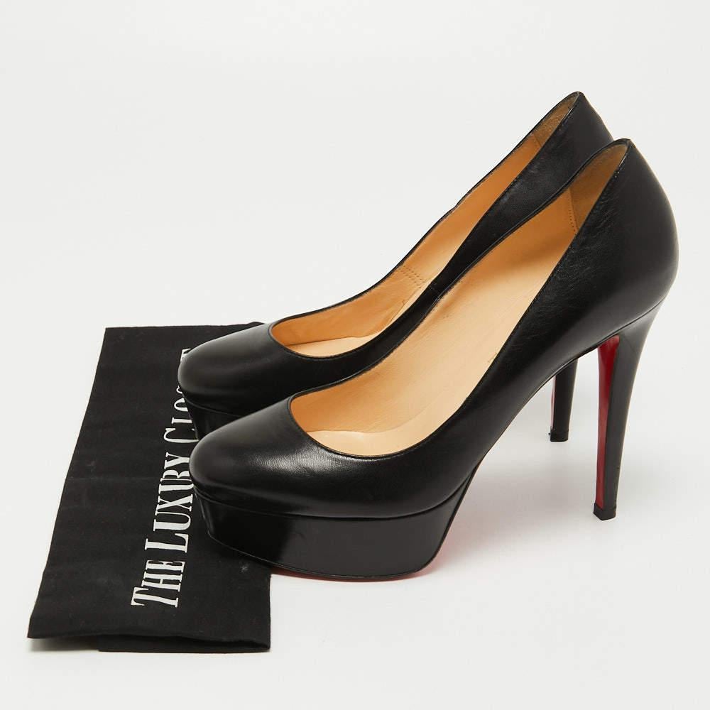 Christian Louboutin Black Leather Bianca Pumps Size 37 For Sale 5