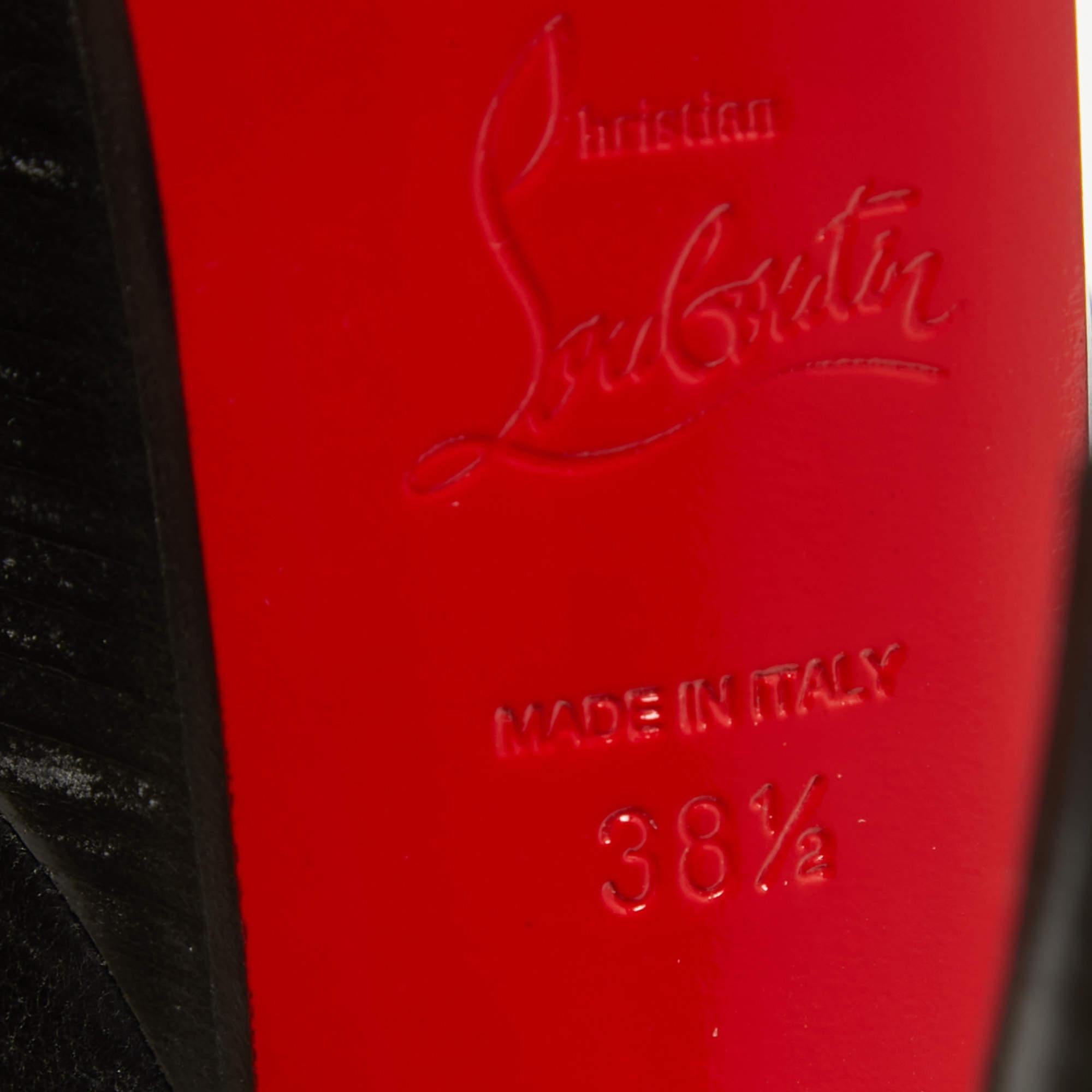 Christian Louboutin Black Leather Bianca Pumps Size 38.5 3