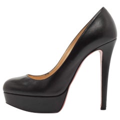 Christian Louboutin Black Leather Bianca Pumps Size 38.5