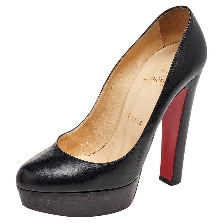 christian louboutin chunky heels