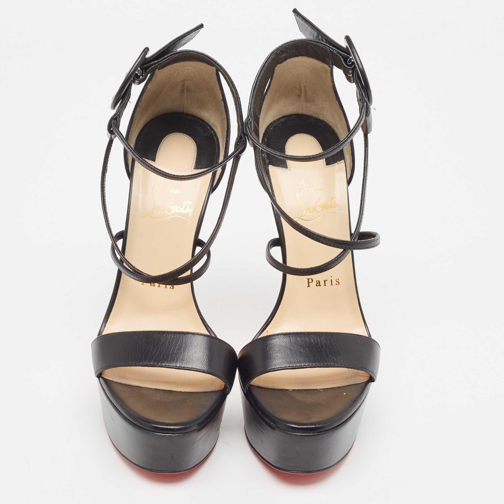 Elevate your ensemble with these Christian Louboutin heels for women. Meticulously crafted, these exquisite heels exude luxury and style. A statement of grace and confidence, perfect for any occasion.

