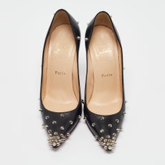 Christian Louboutin Schwarze Degraspike-Pumps aus Leder 38