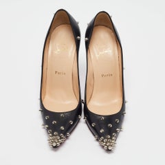 Christian Louboutin Schwarze Degraspike-Pumps aus Leder 38