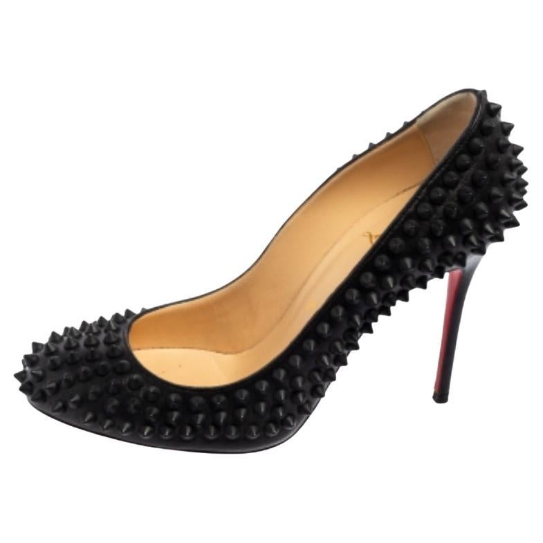 Christian Louboutin Pumps Fifi in pelle nera con punte di 36 cm