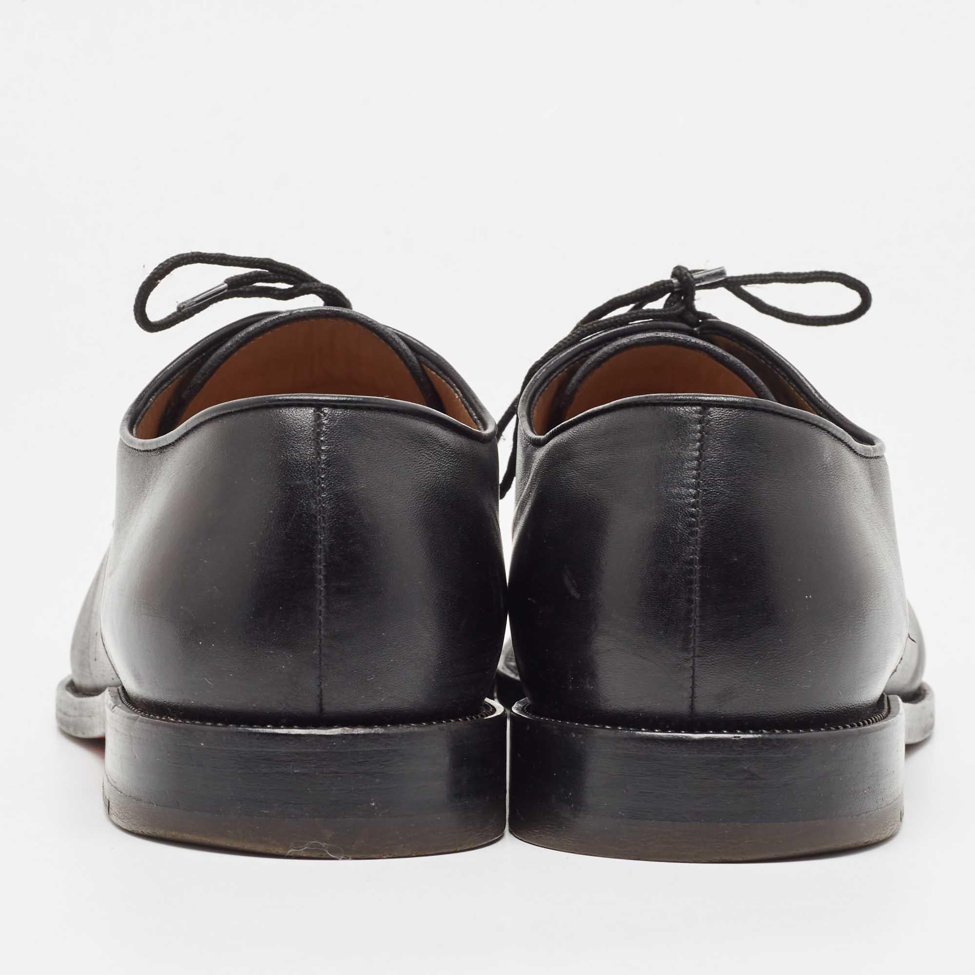 Christian Louboutin Black Leather Gareth Derby Size 40 1
