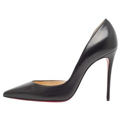 Christian Louboutin Black Leather Iriza Pumps Size 38