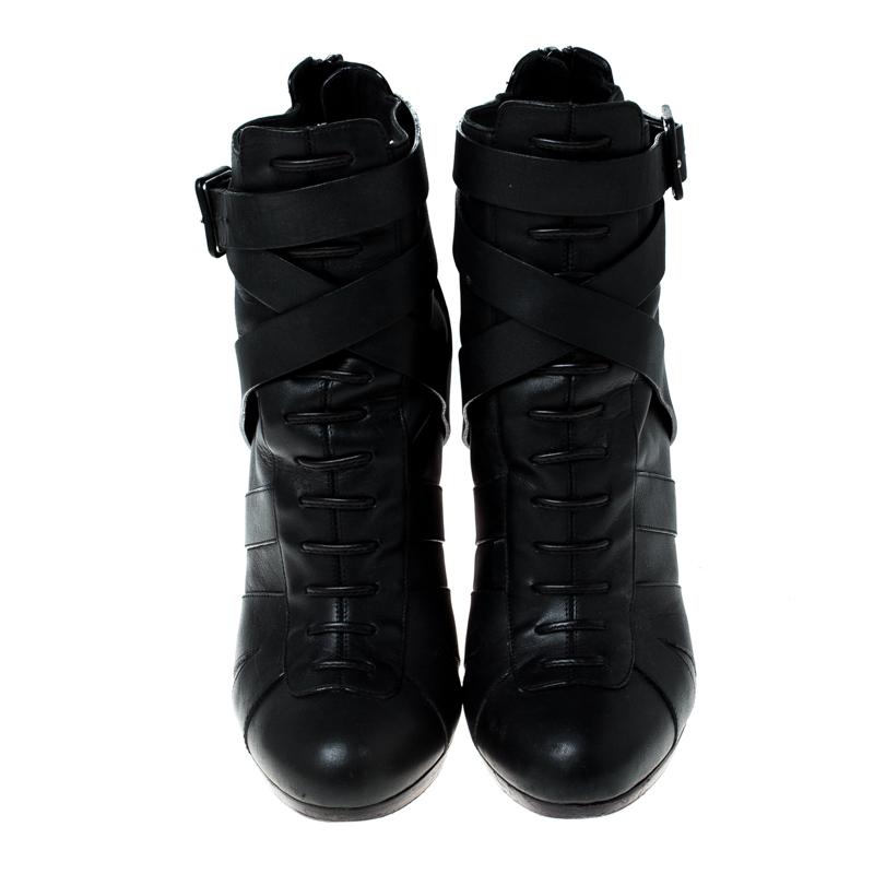 Christian Louboutin Black Leather Lamu 