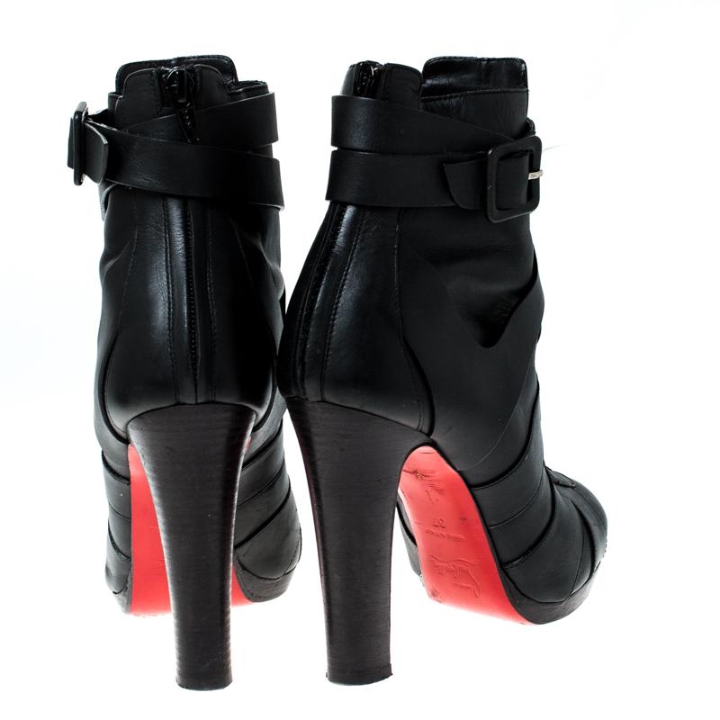 Christian Louboutin Black Leather Lamu 