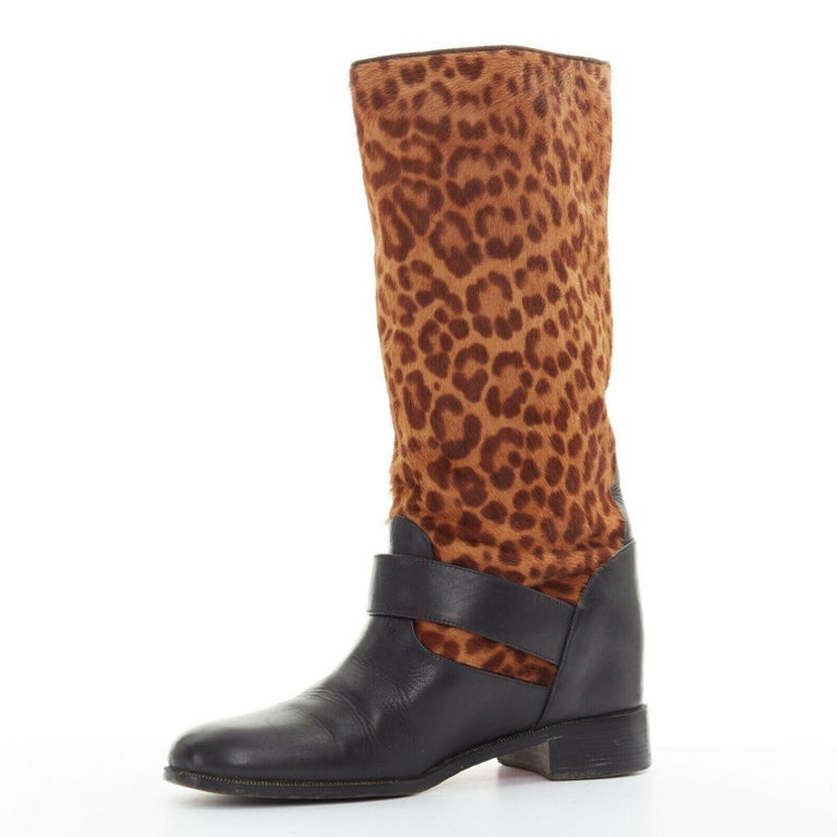 louboutin moto boots
