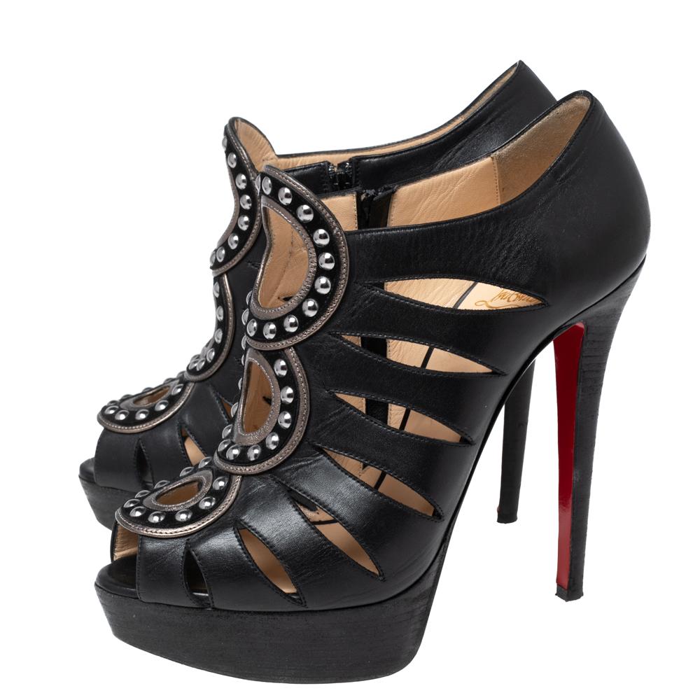 louboutin studded booties