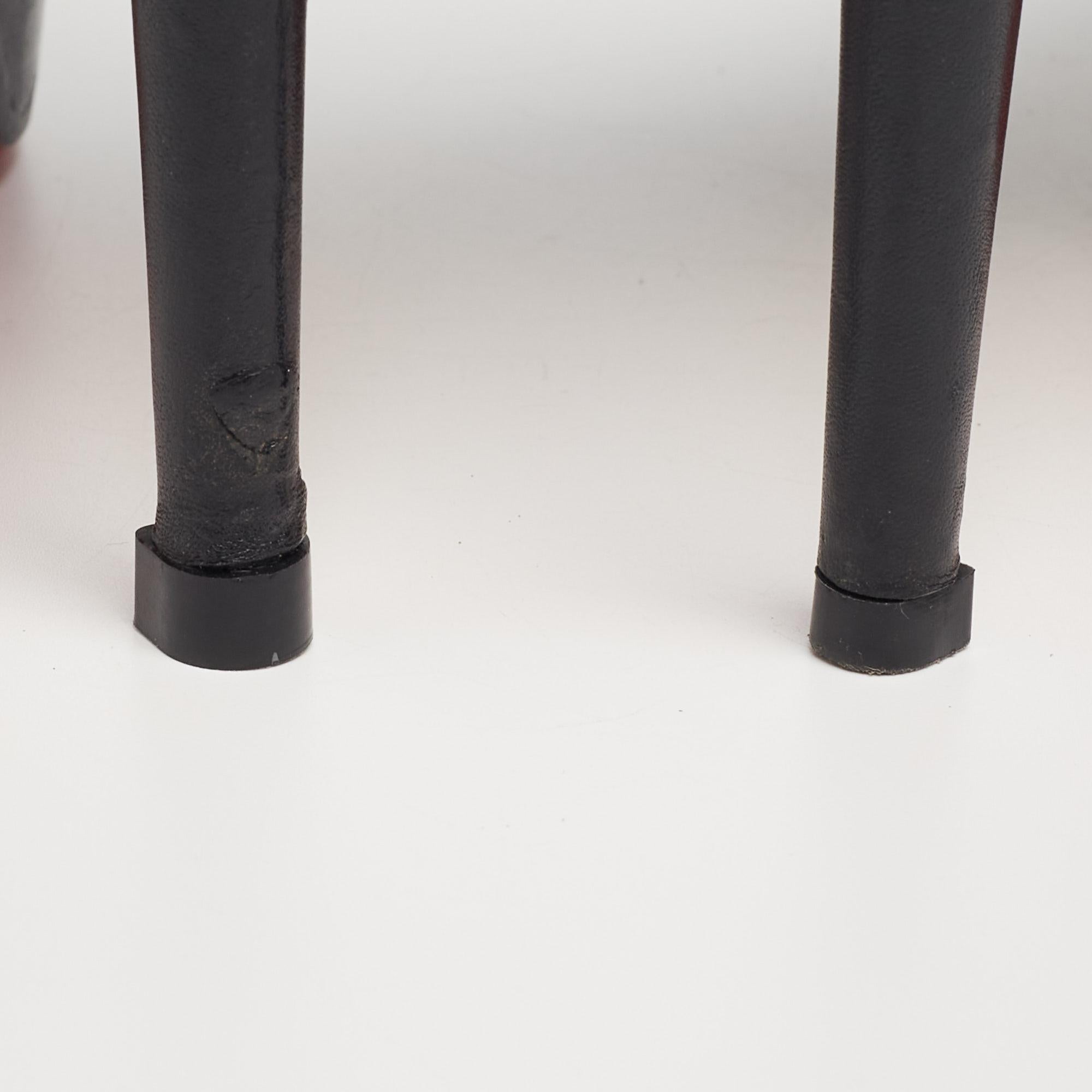 Christian Louboutin Black Leather Palais Royal Pumps Size 38.5 For Sale 3