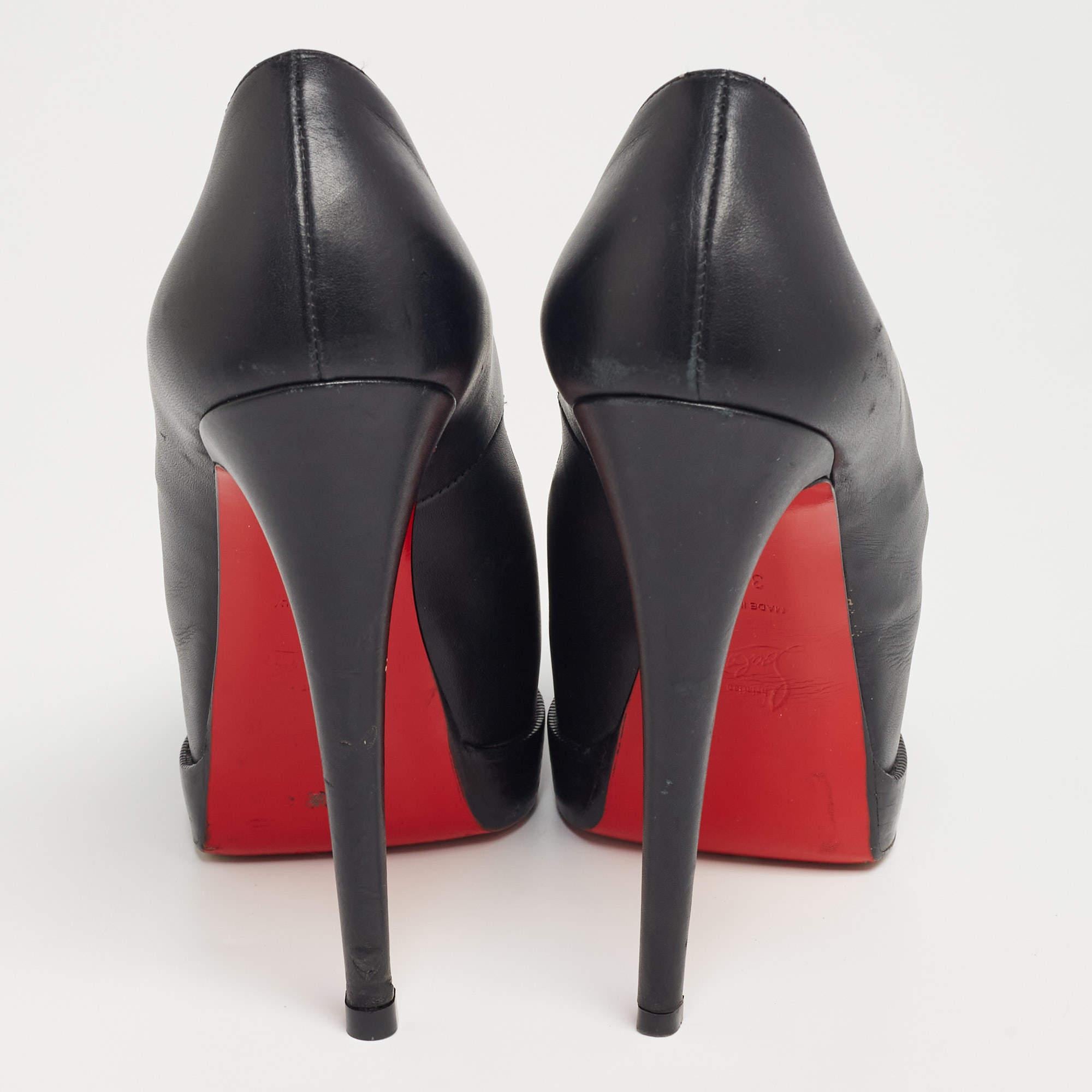 Christian Louboutin Palais Royal en cuir noir Taille 38.5 3