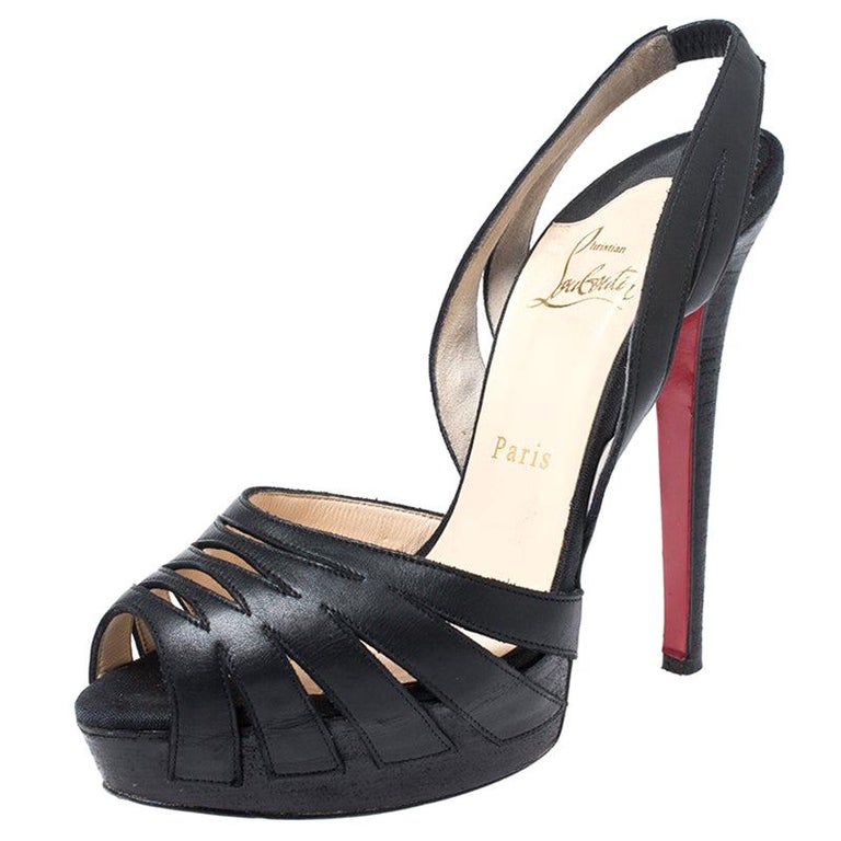 louboutin platform slingback
