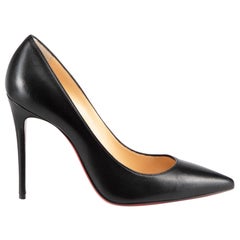 Christian Louboutin Black Leather Pigalle 100 Pumps Size IT 36
