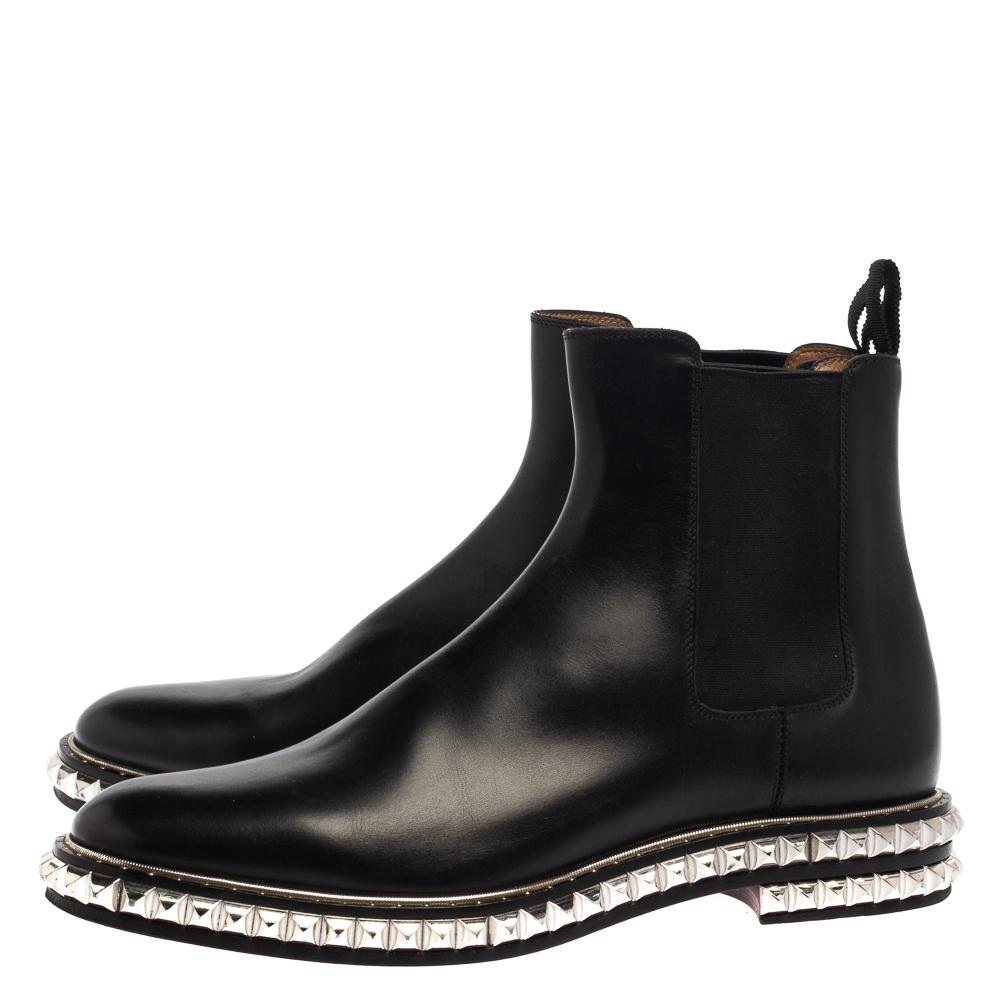 louboutin chelsea boots studded