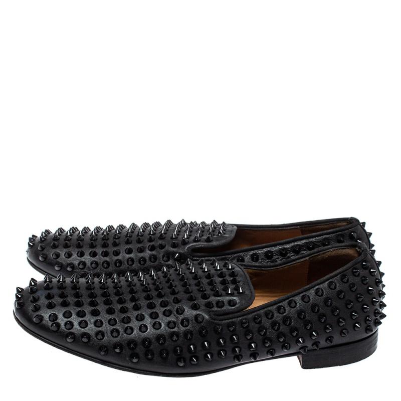 christian louboutin spiked loafers