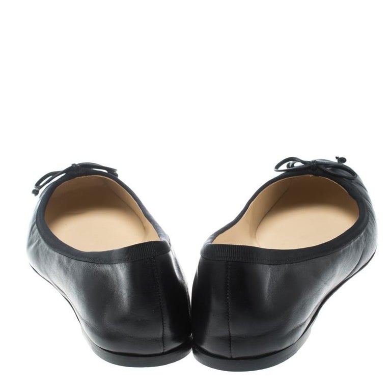 square toe ballet flats leather