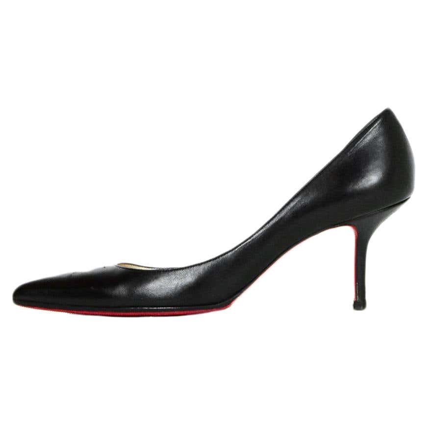 Christian Louboutin Black Leather