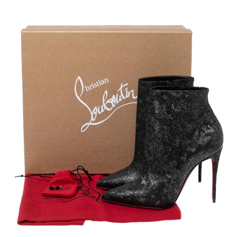 Christian Louboutin Black Suede So Kate 100 Boots