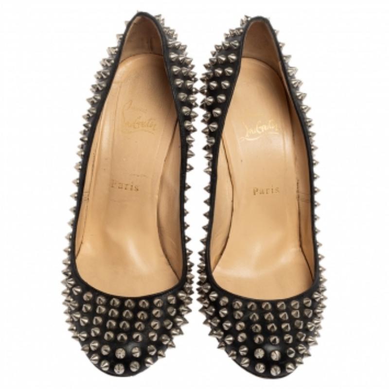 Nero Christian Louboutin Pumps Fifi a spillo in pelle nera taglia 39 in vendita
