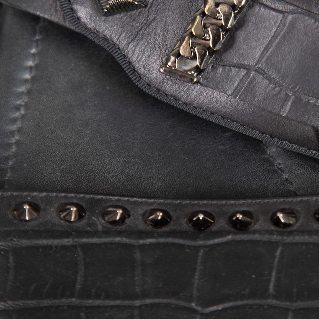 De las mujeres Christian Louboutin Black Leather Stud Sandals Size IT 41 en venta