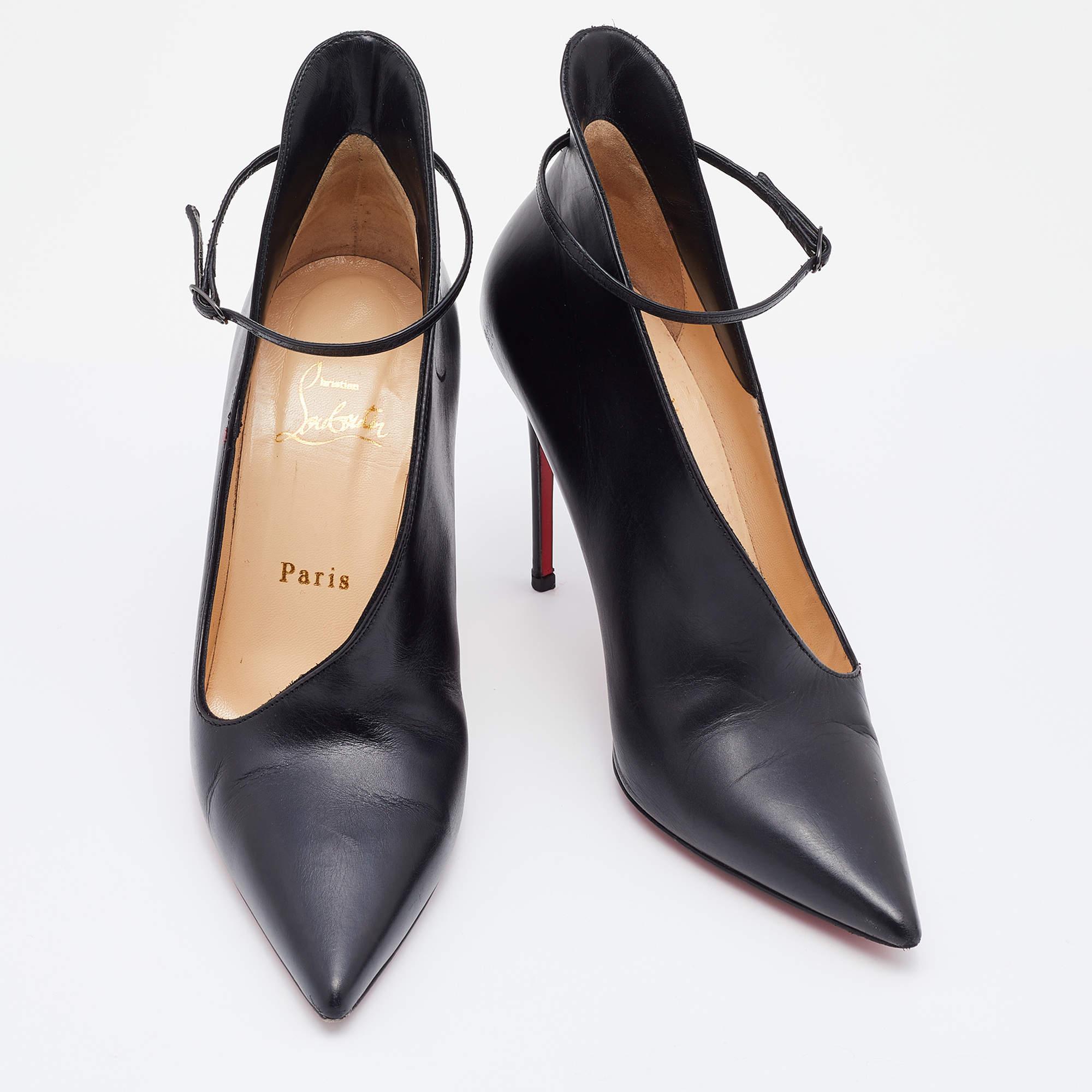 Christian Louboutin Black Leather Vampydoly Pumps Size 36 1