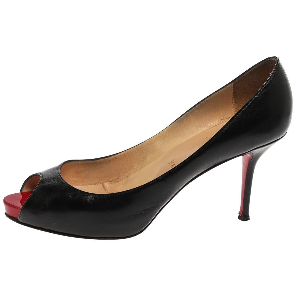 black peep toe louboutins