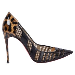 CHRISTIAN LOUBOUTIN Chaussures noires BANDY 100  talons 37