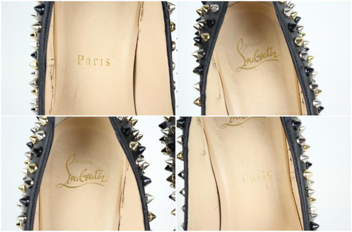 Women's Christian Louboutin Black Multicolor Spike Daffodile 98clt4 Platforms For Sale