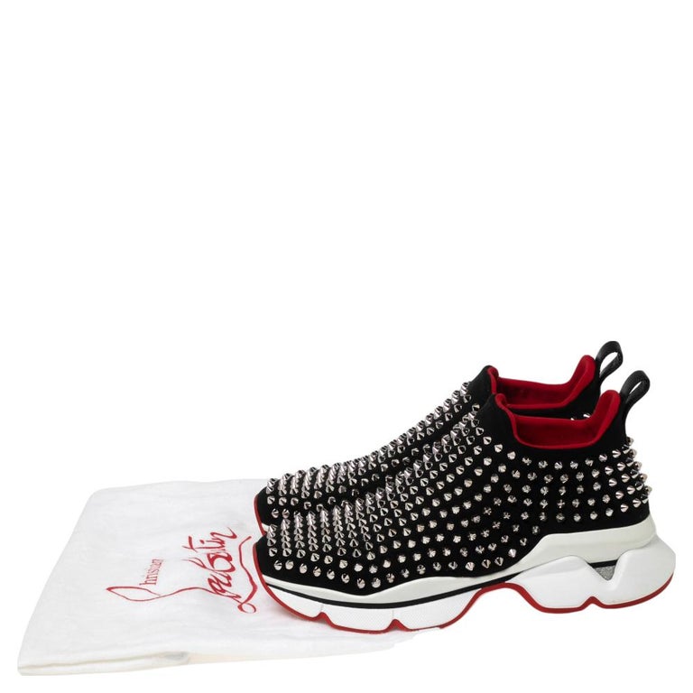 Christian Louboutin Women's Spike Sock Sneakers Spiked Neoprene