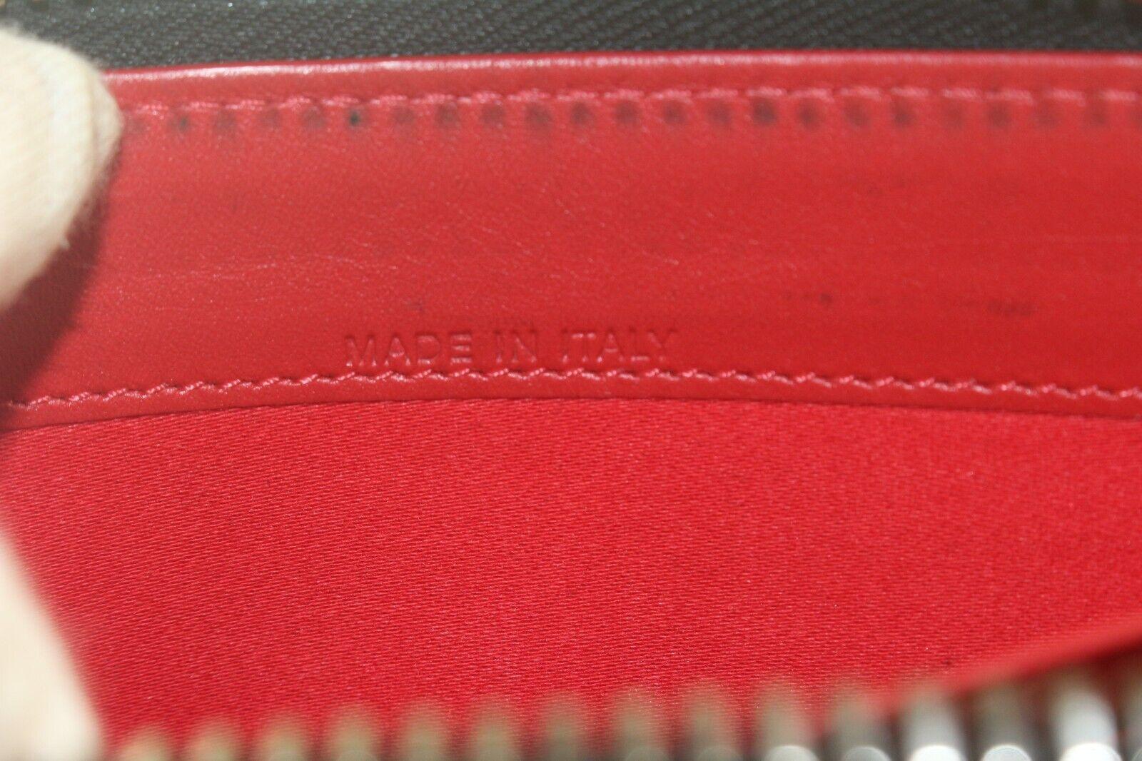 CHRISTIAN LOUBOUTIN Black Panettone Wallet Spike Leather Zippy Wall1et CL82K 4