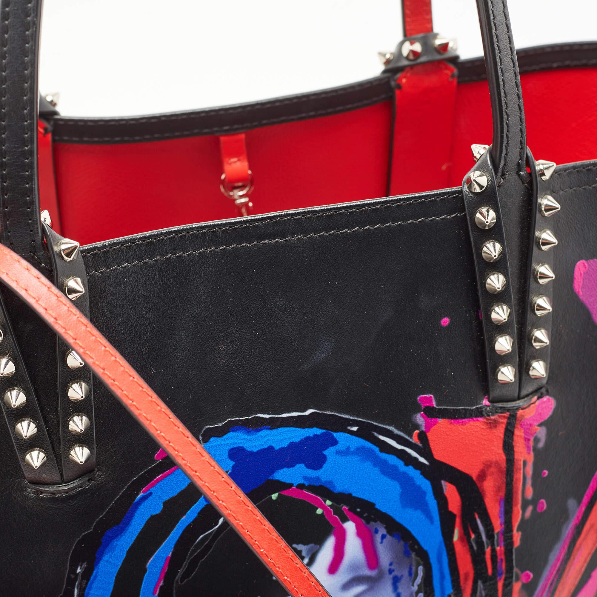 Christian Louboutin Black Paris Love Leather East-West Cabata Tote 8