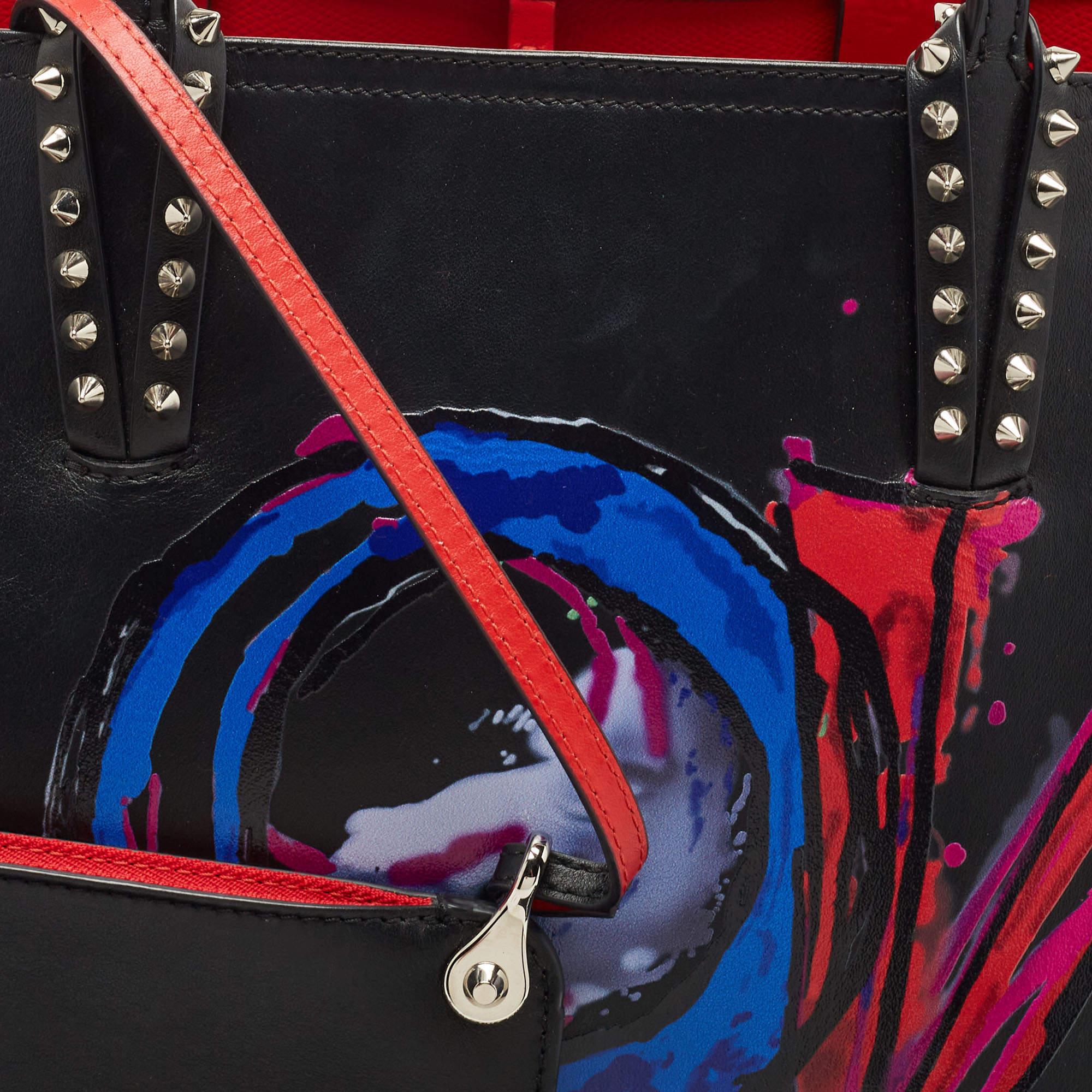 Christian Louboutin Black Paris Love Leather East-West Cabata Tote 10