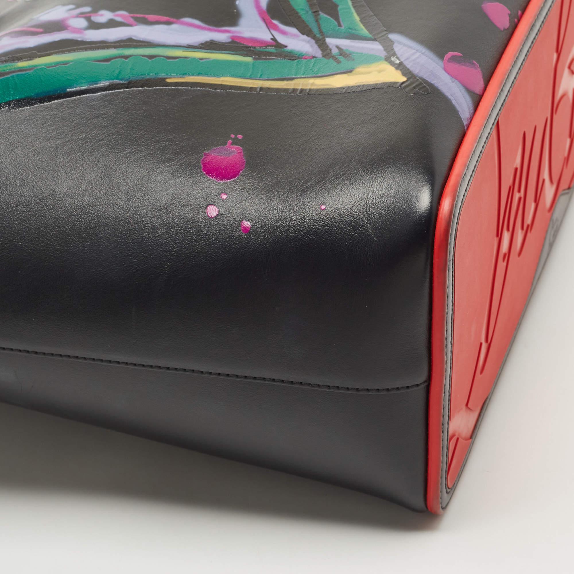 Christian Louboutin Black Paris Love Leather East-West Cabata Tote 2