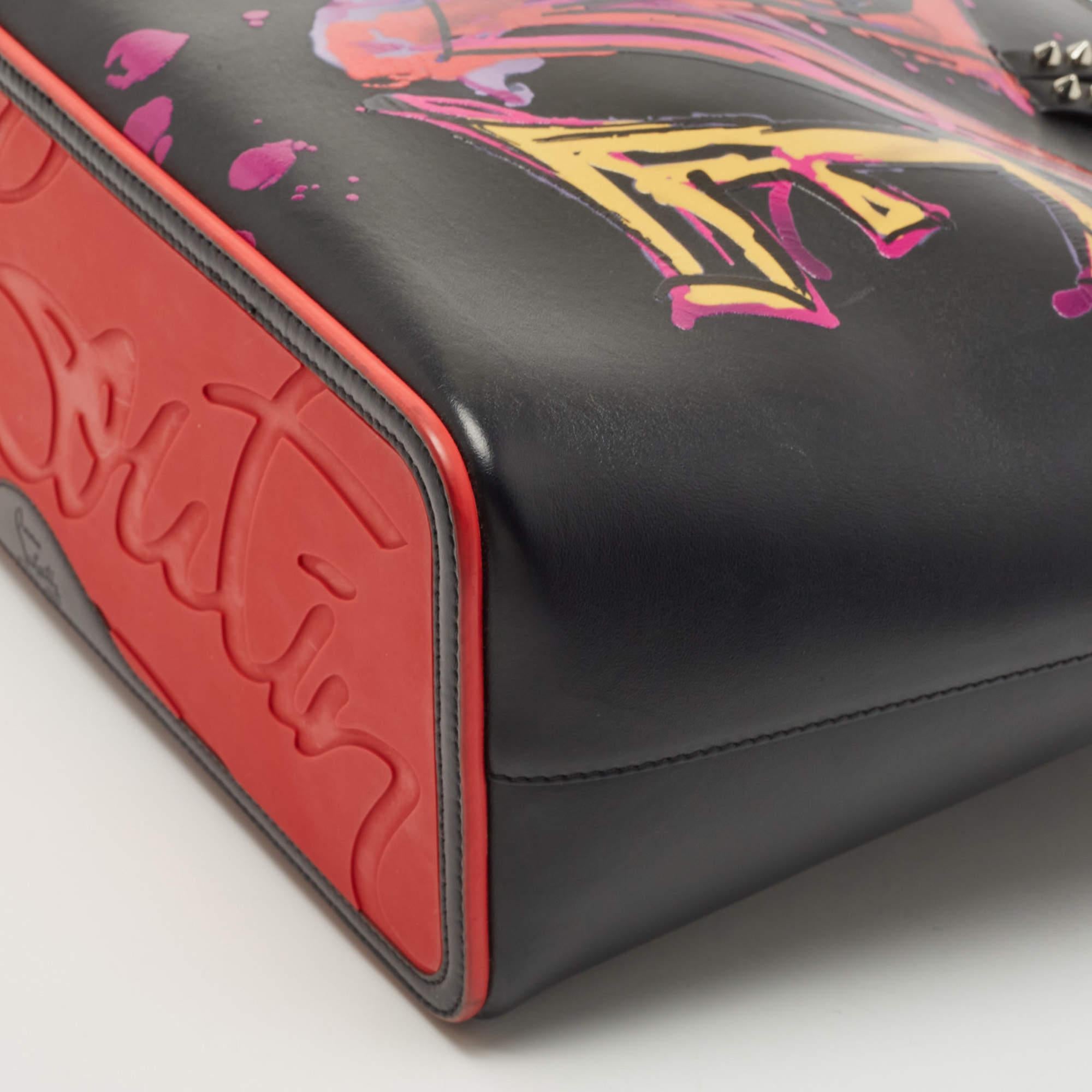 Christian Louboutin Black Paris Love Leather East-West Cabata Tote 3