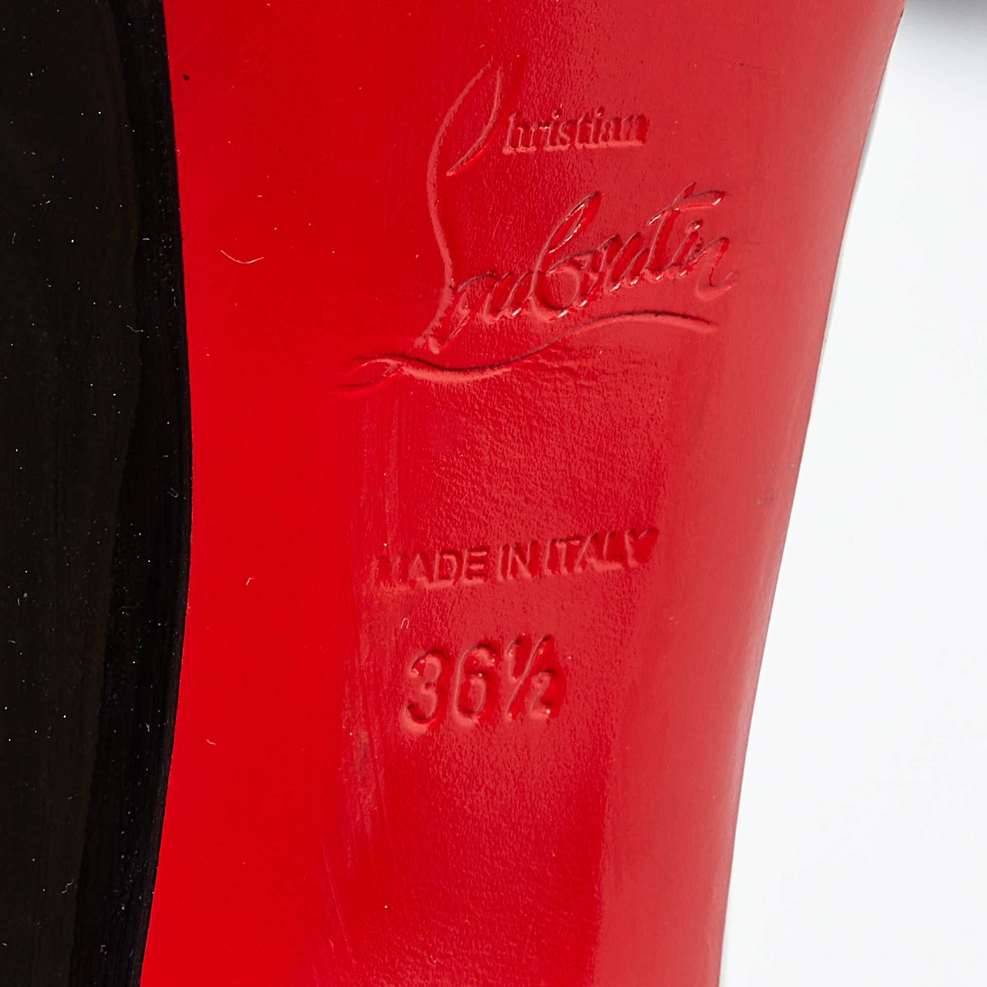 Christian Louboutin Schwarze Altadama Pumps aus Lackleder Größe 36.5 im Angebot 4