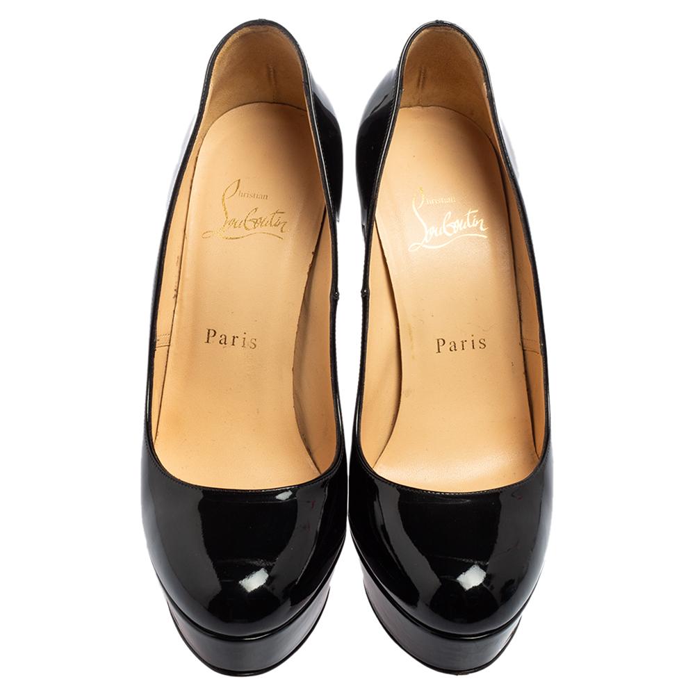 Christian Louboutin Black Patent Leather Bianca Pumps Size 37 For Sale ...