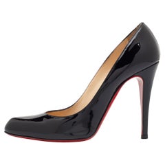 Christian Louboutin Black Patent Leather Fifi Pumps Size 40