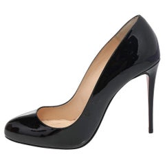 Christian Louboutin Fifille en cuir verni noir Taille 38